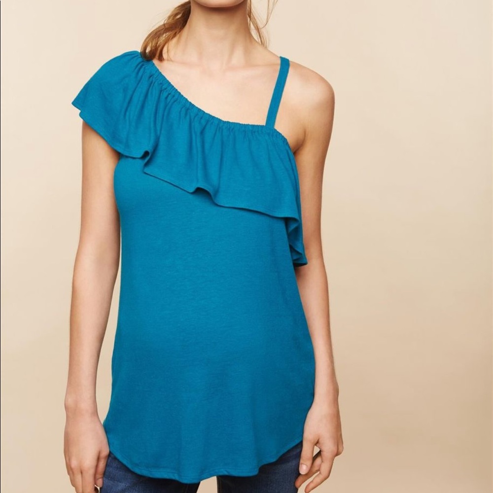 🛍2 for $22 NEW Motherhood RUFFLED MATERNITY TOP